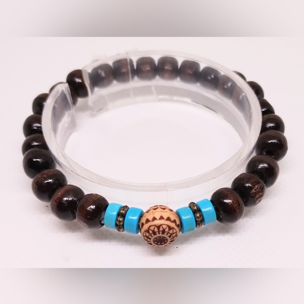 Men's Bracelet Beaded‎ Turquoise Jewelry New f16